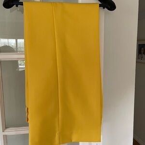 Banana Republic Straight Italian Wool Pant in Yellow, NWT.